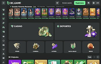 Página de inicio de BC.GAME