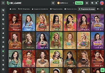 Programas de juegos en vivo disponibles en BC.GAME.