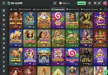 Catálogo de tragamonedas disponible en BC.GAME.