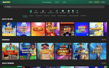 Catálogo de tragamonedas de bet365.