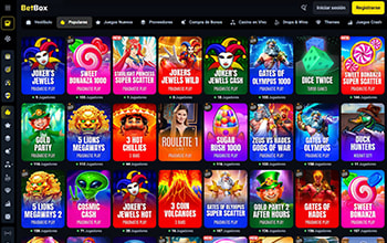 Algunas slots presentes en el catálogo de BetBox.