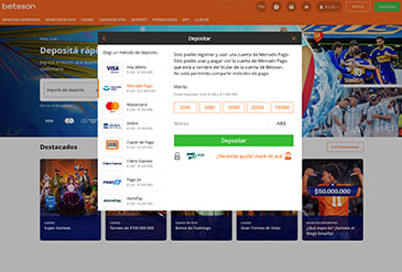 Betsson como depositar