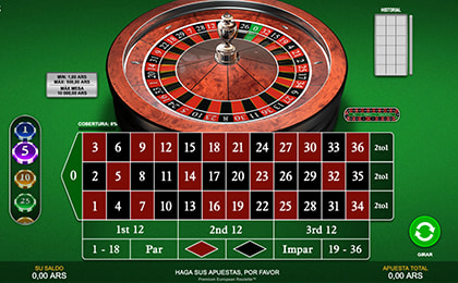 Partida de European Roulette en Brazino777.