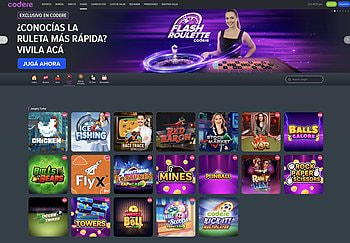 Sección de juegos turbo de Codere.