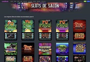 Slots de salón disponibles en Codere.