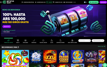 Página de inicio del casino online GranaWin.