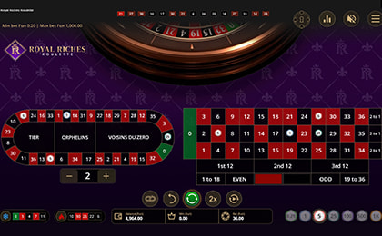Partida de Royal Riches Roulette en Granawin.