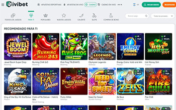 Algunas slots presentes en el catálogo de Ivibet.