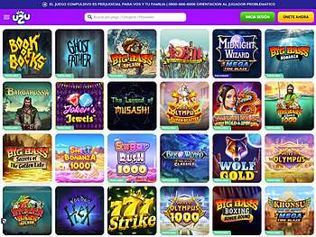 Catálogo de tragamonedas disponible en PlayUZU.