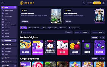 Algunas slots presentes en el catálogo de Roobet.