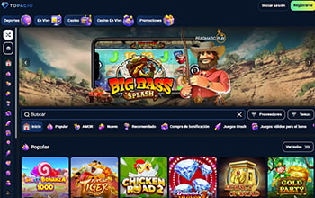 Catálogo con los juegos de casino online que más pagan en Topacio