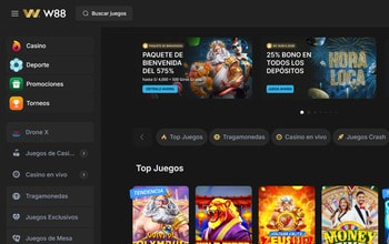 Página de inicio del casino W88 Argentina